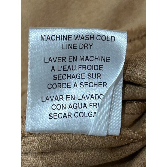 Pure Joy Tan Ruffled Hem Long Boho Western Skirt Size Large - Picture 8 of 9